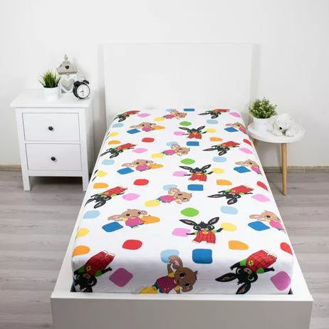 Bing Nyuszi gumis lepedő 90x200 pamut Jerry Fabrics gyerekeknek