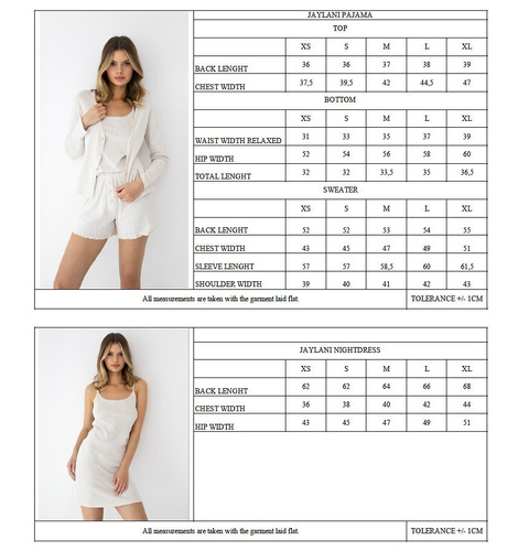 Sensis Jaylani bézs női hálóing – pamut mini hálóing állítható pántokkal