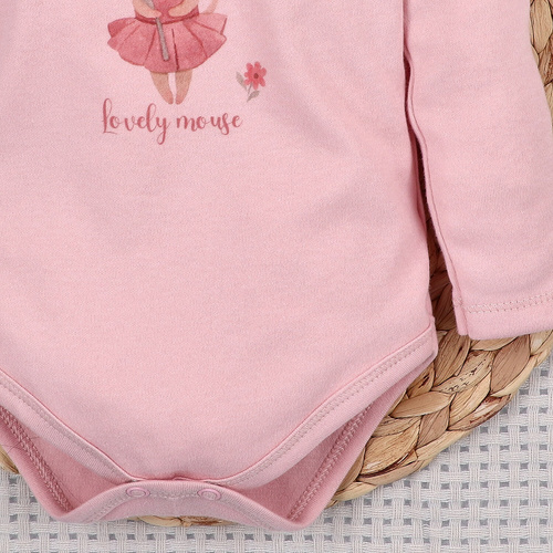 Nini baba body Little Mouse 100% organikus pamut, Lengyel gyártás