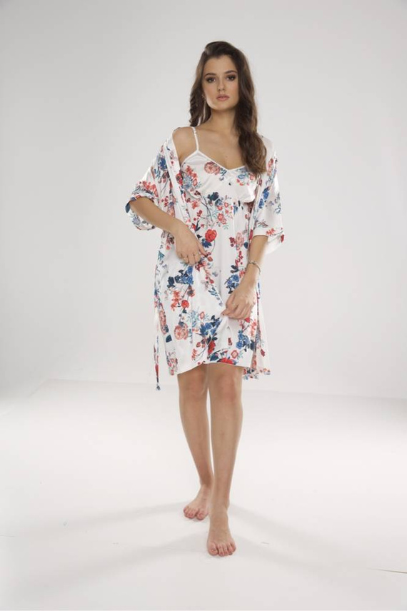 636 Lurdes női ing De Lafense - ekrü-piros