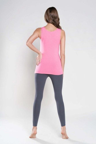 Női póló Ewelina széles pántos olasz divat - rózsaszín