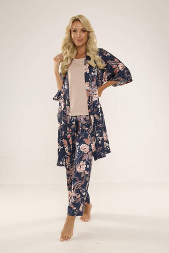 722 Lurdes Női pizsama De Lafense - sötétkék