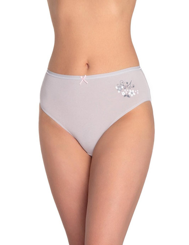 Női bugyi L-120BI-96 Lama szürke grafit-pamut, 3 csomag, kényelmes és klasszikus