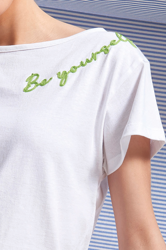 Sunari Női pizsama Sorbetto rózsaszín - 100% pamut, rövid ujjú, kockás rövidnadrág