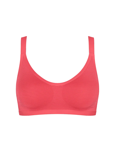 sloggi ZERO Feel Air varrásmentes bralette, könnyű és légáteresztő flamingo