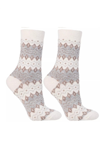Moraj CSW 800-003 női zokni - meleg, mintás zokni gyapjú hozzáadásával