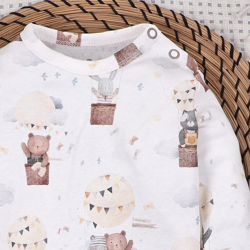 Nini baba rugdalózó 100% bio pamut, lábfej nélkül – PL