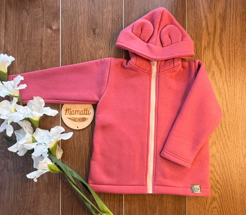 Lányok cipzáras kapucnis pulóvere BH105 malaga - Mamatti