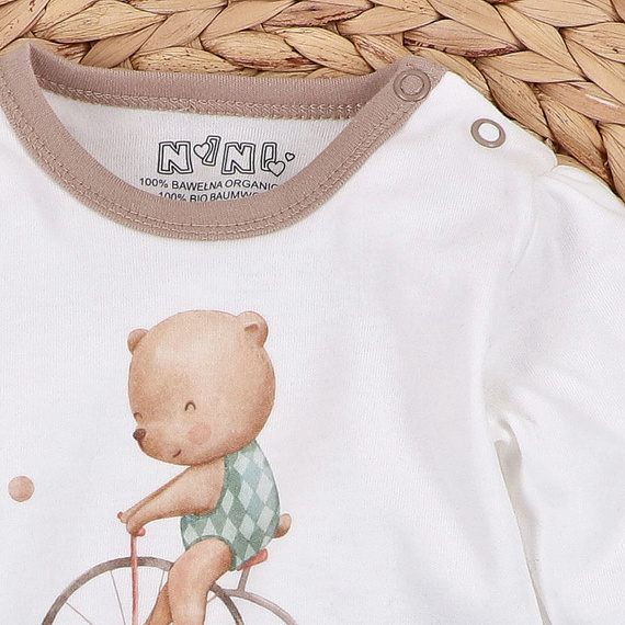 ABN-5589 Circus baby blúz Nini-től - 100% organikus pamut, biztonságos a bőr számára, lengyel gyártás