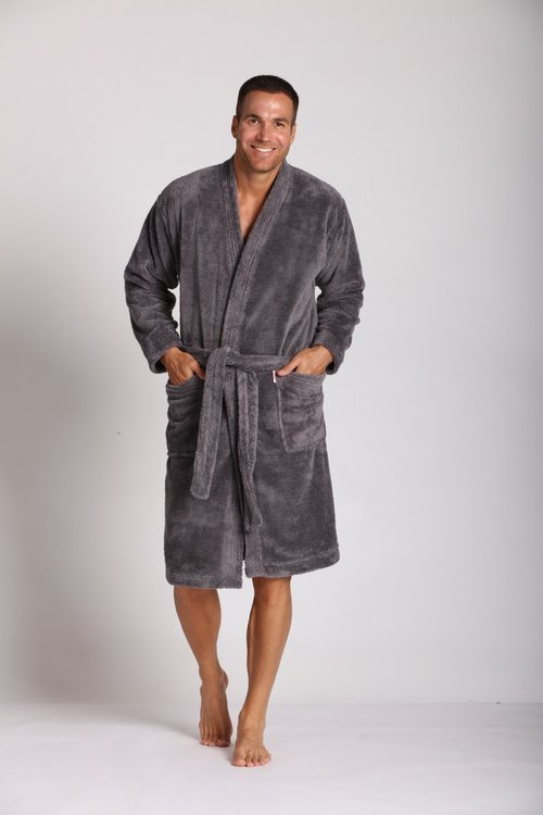 391 Hugo férfi fürdőköpeny De lafense - szürke