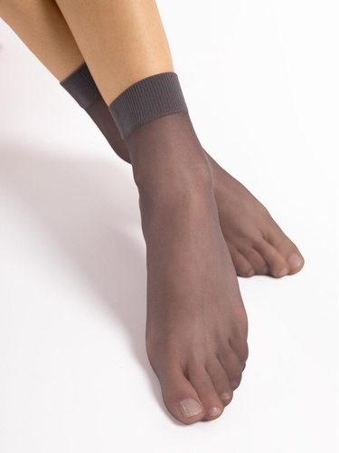Fiore C 1100 Maja 15 den női zokni sima lycra 2 pár graphite