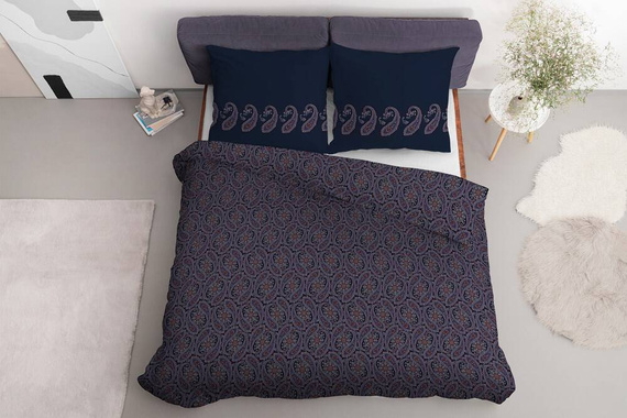 3782 B Home Satin 77 Pościel satynowa Detexpol fioletowy