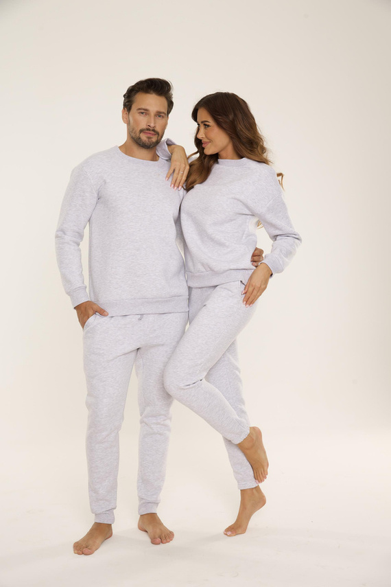 813 Indigo Férfi edzőruha a De Lafense-től - világos melange