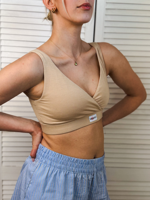 Milk&Love Mombri Klasyk vízálló szoptatós melltartó beige