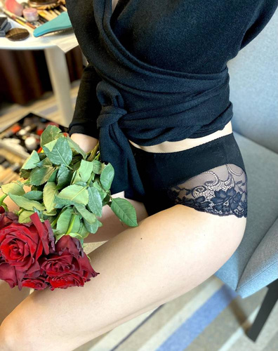 530 Iness Magas szárú alsónadrág De lafense - fekete