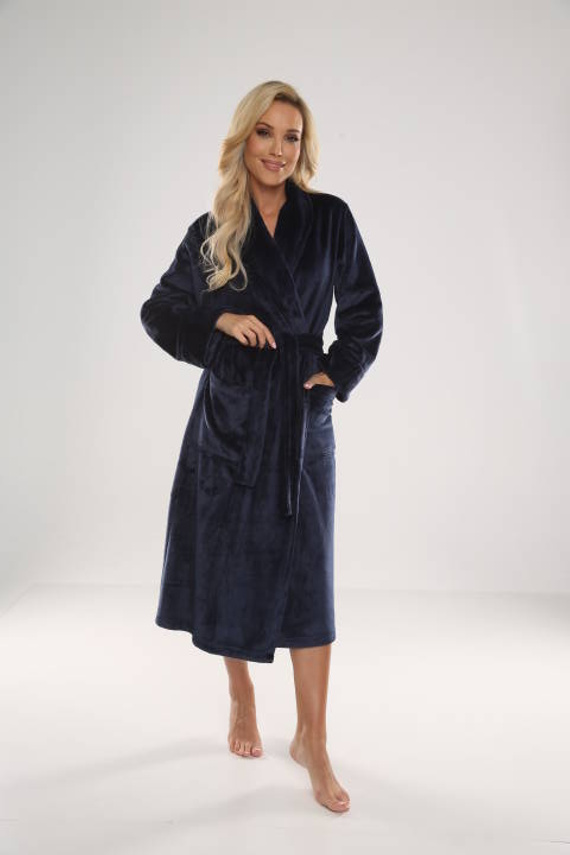 628 Abigail Long Forex női fürdőköpeny - tengerészkék