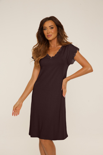 816 Mogyorós hálóing De Lafense - csokoládé