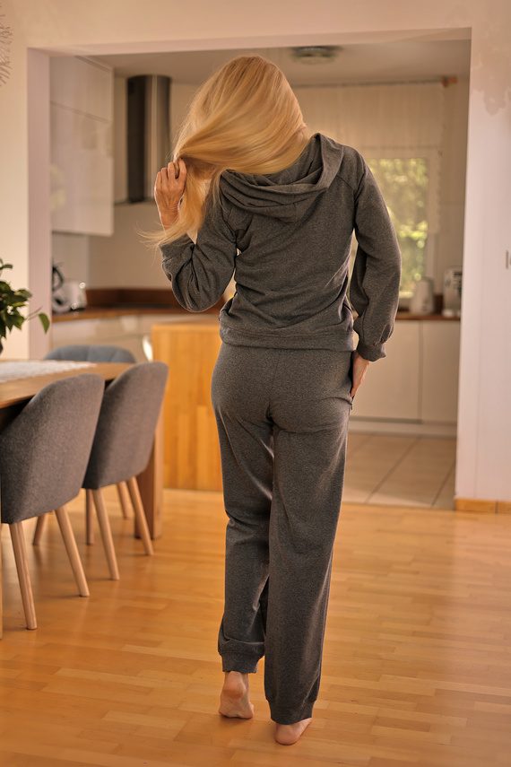 Brav női tréningruha Mirale | Kényelmes pamut szett | Lengyel gyártmány - szürke