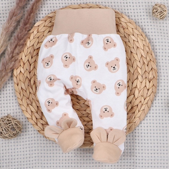 ABK-0048 Édes mackók baba szett Nini bio pamutból