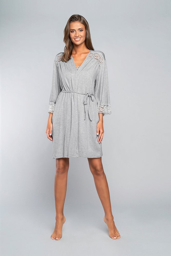 Samaria köntös olasz divat 3/4 ujjú - szürke