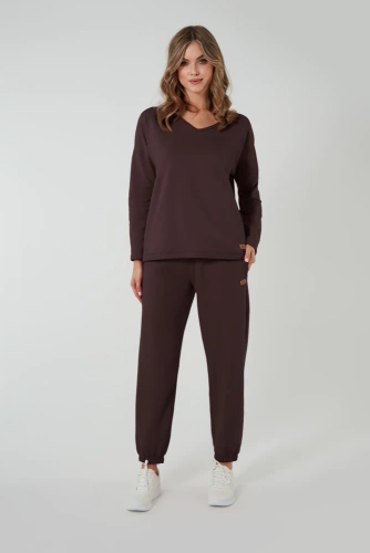 Madri Hosszú ujjú blúz Olasz divat - barna