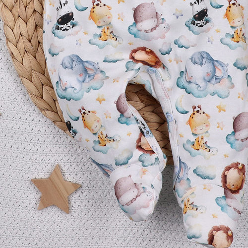 ABN-5607 Little Dreamers Nini babapulóver organikus pamutból - nikkelmentes nyomógombok, hipoallergén, lengyel gyártás