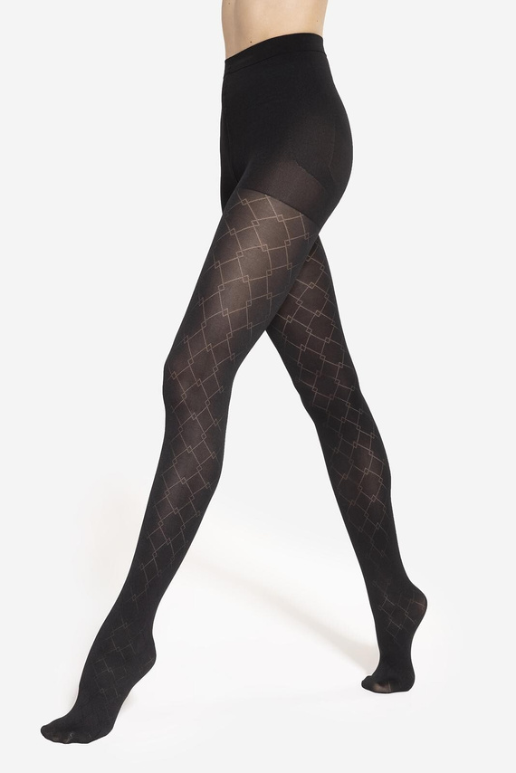 Modeline 07 Gatta harisnya - 40 den, push-up, geometrikus mintával