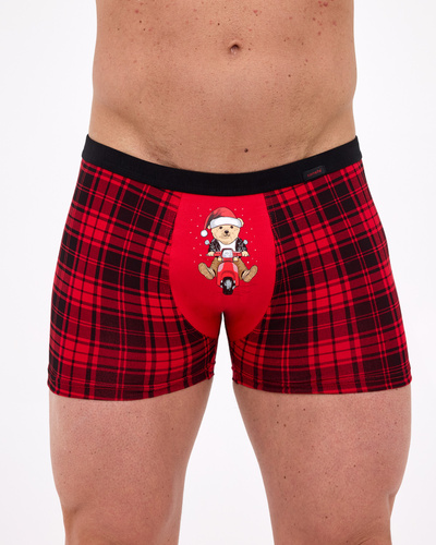 007/78 - férfi karácsonyi boxeralsó, 95% pamut 5% elasztán, dobozos csomagolásban