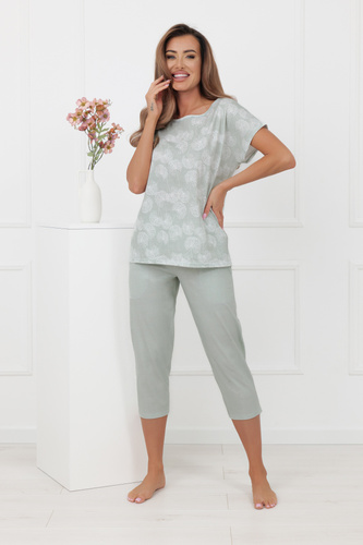 KALINA női pizsama Italian Fashion – 100% pamut, 3/4