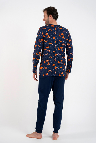 Witalis Férfi hosszú ujjú pizsama, hosszú nadrág Olasz divat