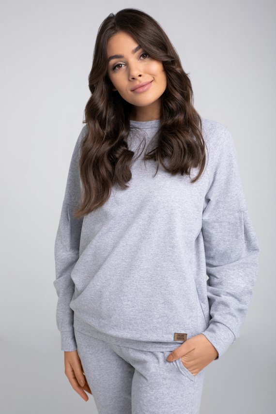 Parma Női hosszú ujjú szett, nadrág olasz divat - szürke