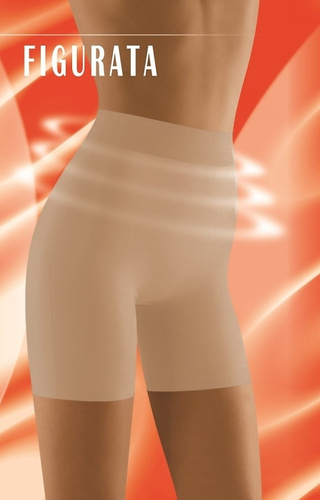 Figurata női rövidnadrág Wolbar bézs - modellkedés, karcsúsítás, sportolás