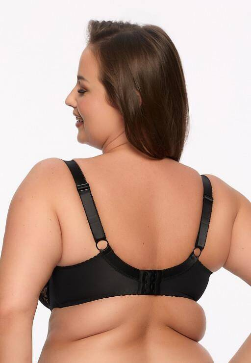 BSM 1134 Keto félig párnázott maxi melltartó Gaia- fekete