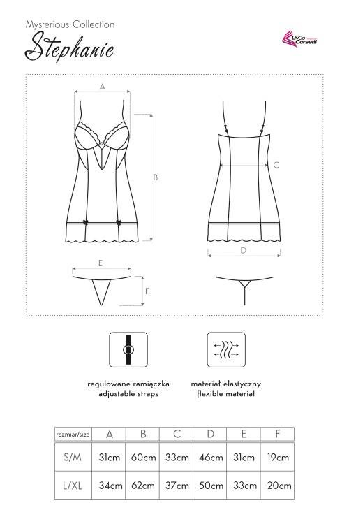 Stephanie LC 90227 Szett, alsógatya és tanga LivCo Corsetti Fashion