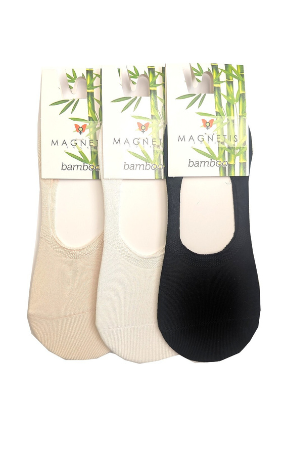 Magnetis Bamboo 251145 láthatatlan balerina zokni kényelmes beige