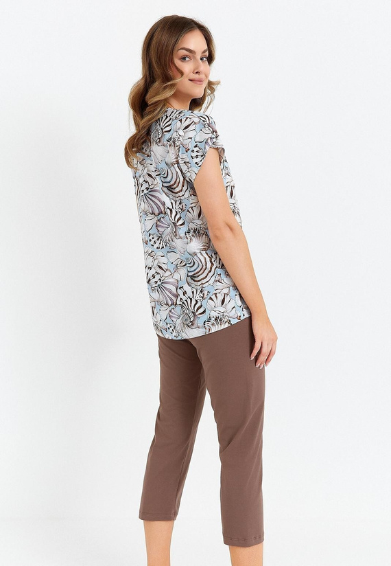 483 Cana női pizsama - csokoládé kék