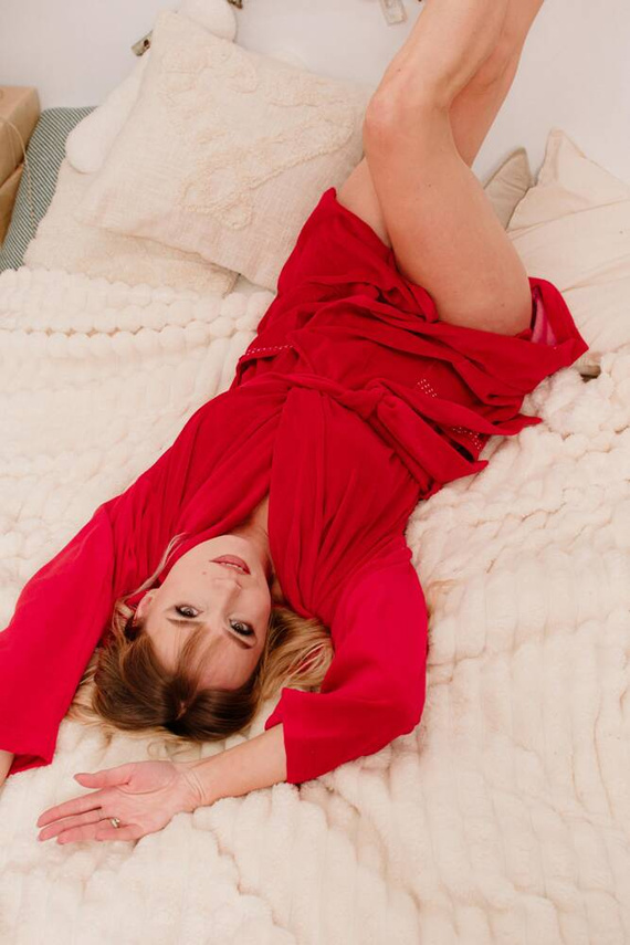 667 Vermell Forex női köntös - piros