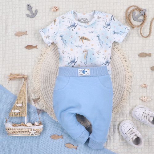 ABN-5447 Sea Of Joy organikus pamut body Nini - organikus pamut, rövid ujjú, rövid ujjú