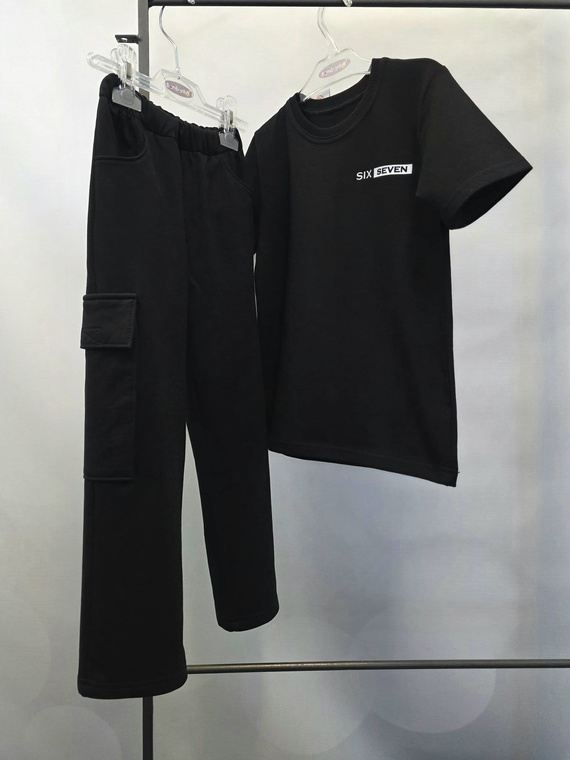 Six Seven Bambarillo fiú póló – kényelmes viselet minden napra black