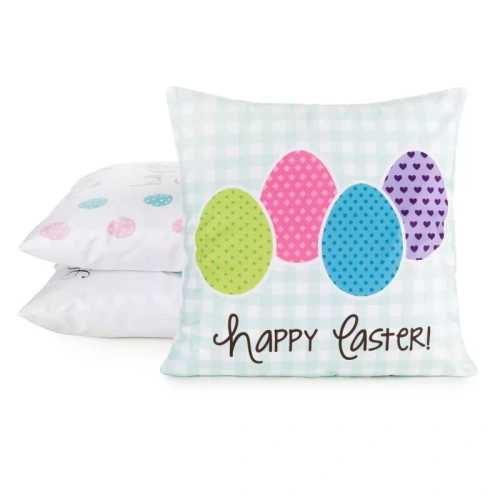Eurofirany Wiosna 1– dekoratív húsvéti párnahuzat stílusos