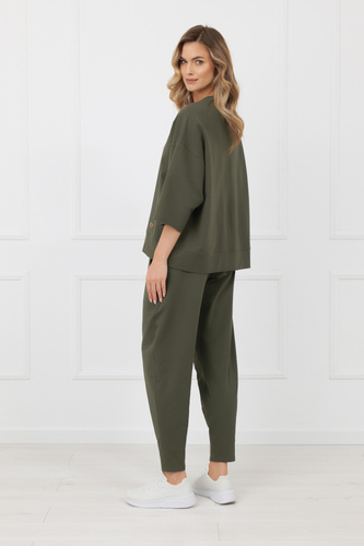 Kaori Italian Fashion női felső 3/4 ujj pamut