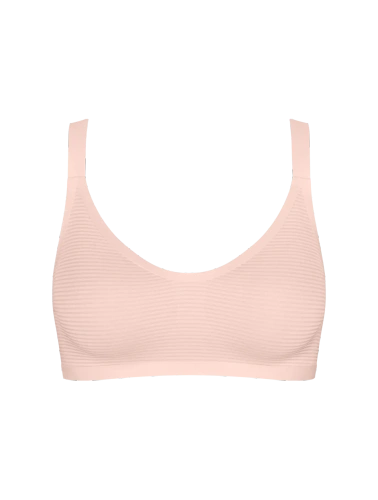 sloggi ZERO Feel Air varrásmentes bralette, könnyű és légáteresztő cherry pink