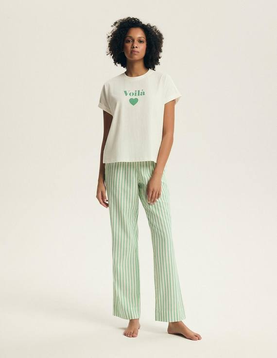 Henderson Darlan 43707 női pizsama – pamut, hosszú nadrág, nyomott minta