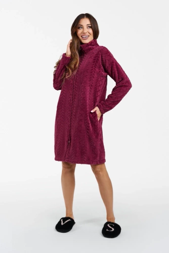 Rena Női fürdőköpeny Italian Fashion - bordó színű