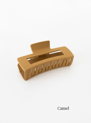 Elegáns hajcsíptető W26 Sensis - 10 cm - teve színű