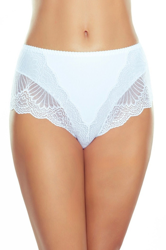 Eldar Viana fehér - alakformáló bugyi, magasított, csipke szegély, mikroszálas anyagból