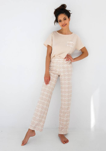 Genesis Sensis női pizsama - világos bézs