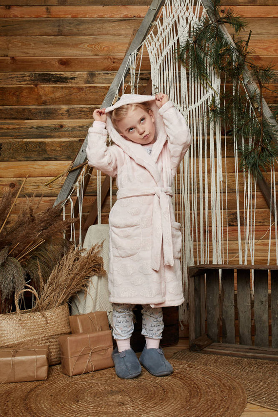 Drina lány fürdőköpeny Olasz divat - - rózsaszín