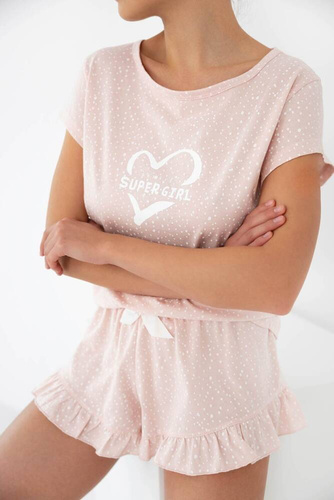 Super Girl női pizsama Sensis - világos rózsaszín