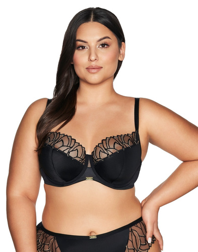 2114 Ava félig puha, félig párnázott melltartó - fekete
